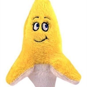 Loopies Tiny Banana Head Dog Toy 4 Inch Swag Squeaker XS Peeled Bananahead